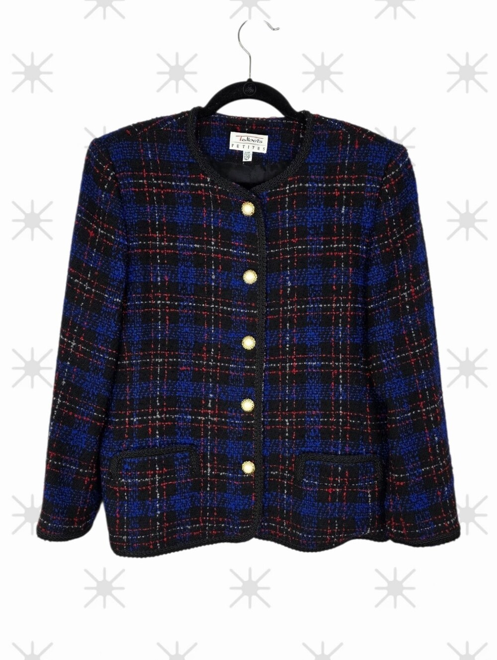 Talbots Vintage Wool Tweed Jacket Old Money Quiet Luxury Blazer Size 12 Petite